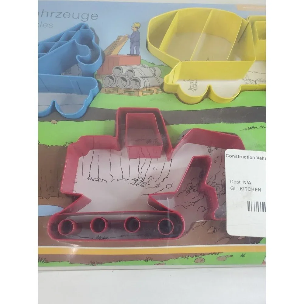 Construction Site Vehicles Biscuit Cookie Cutters‎ 3 German Baustellenfahrzeuge